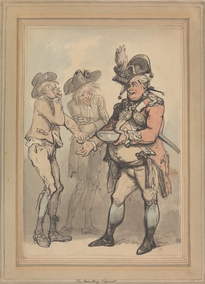 Il sergente reclutatore da Thomas Rowlandson